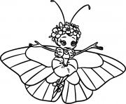 Butterfly Spread Arms coloring pages