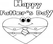 Happy Fathers Day and a Heart with Tie