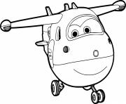 Printable Airplane Jett from Super Wings coloring pages