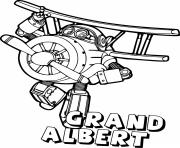 Printable Grand Albert from Super Wings coloring pages