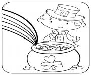Printable costume of saint patrick coloring pages